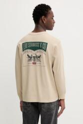 Levi's pamut hosszúujjú bézs, nyomott mintás, A6145 - bézs S
