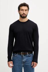 Benetton gyapjú pulóver könnyű, sötétkék, 11AHU1056 - sötétkék XL