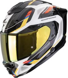 Scorpion Cască integrală pentru motocicletă Scorpion EXO-1500 Air Sleek, alb-albastru-galben (SCRP115-546-375)
