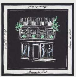 Karl Lagerfeld selyem kendő - fekete Univerzális méret - answear - 27 790 Ft