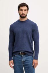 Benetton gyapjúkeverék pulóver - kék S