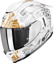 Scorpion Cască integrală pentru motocicletă Scorpion EXO-1500 Air Apus, alb-gri-auriu (SCRP115-548-396)