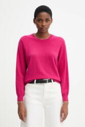 Benetton gyapjú pulóver fekete, 1002D10BG - rózsaszín XL