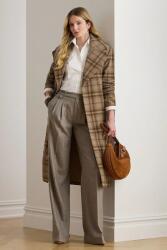 Ralph Lauren baba gyapjúkeverék pulóver - barna 34