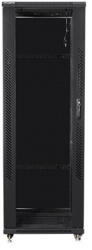 Lanberg 19" szabadon álló rack szekrény 37U/600X600 lapraszerelt, fekete (FF01-6637-12B) - mzona