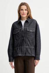 AllSaints pamut farmerdzseki DENBY sötétkék, átmeneti, W100PD - sötétkék 38