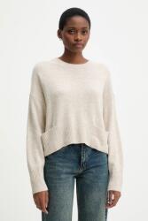 Benetton pulóver gyapjúkeverékből könnyű, bézs, 126WD10E4 - bézs L - answear - 33 990 Ft