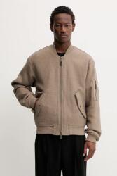 Guess Jeans bomberdzseki gyapjúkeverékből - barna XXL