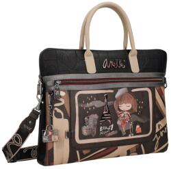 Anekke MADEMOSIELLE két fogós, keskeny laptoptartós irattáska 41806-110 - taskaweb