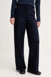 United Colors of Benetton nadrág sötétkék, magas derekú egyenes, 4L4HDF07F - sötétkék 38