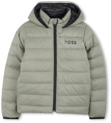 HUGO BOSS gyerek kifordítható pehelykabát - zöld 114