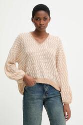 Benetton pulóver gyapjúkeverékből - bézs M - answear - 24 990 Ft