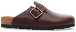 Birkenstock bőr papucs Boston Vintage Wood Wire Buckle - barna Férfi 42