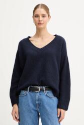 Benetton pulóver gyapjúkeverékből sötétkék, 126WD402Z - sötétkék M