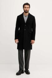 Benetton baba gyapjúkeverék pulóver - fekete 46