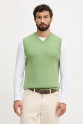 Benetton gyapjú mellény - zöld S