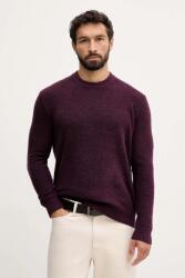 Benetton gyapjúkeverék pulóver - burgundia S