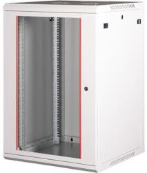 Lande Rack szekrény, fali, 19 , 18U, lapraszerelt, LANDE PROlineB , szürke (LN-WB-18U6060-LG-F)