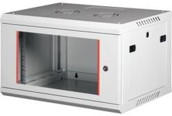 Lande Rack szekrény, fali, 19 , 6U, lapraszerelt, LANDE PROlineB , szürke (LN-WB-06U6045-LG-F) - kellekanyagonline