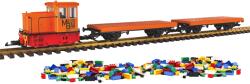 Piko 37155 Kezdőkészlet, dízelmozdony építőkocka-vagonokkal, RC (4015615371557)