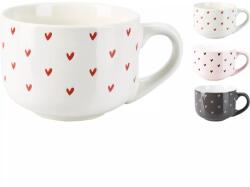 Gastro Ceașcă de cafea Inimi, diferite culori, volum: 0, 45 litri, înălțime: 85 mm, lungime: 150 mm