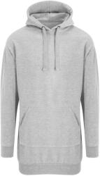 Just Hoods Női hosszú pulóver kámzsás nyakkal - Szürke melírozott | L (JH015-1000255764)