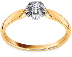 Heratis Forever Virágarany gyémánt eljegyzési gyűrű BSBR032