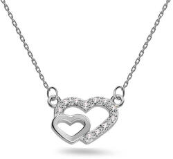 Heratis Forever Gyémánt nyaklánc szívekkel, fehérarany BSBR123A