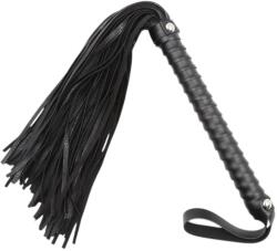  Latetobed - textúrált ostor - fekete (48cm) - erotikashow