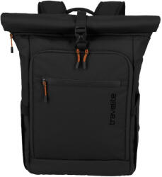 Travelite Briize hátizsák M Roll-Up fekete 24/30 L TRAVELITE-91021-01 (TRAVELITE-91021-01)