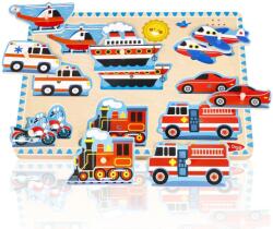 Melissa & Doug Hangos kirakó - Járművek - zenei puzzle