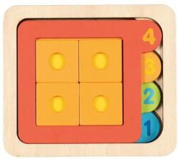 Goki Réteges puzzle alakzatokkal és számokkal