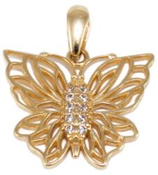 Ékszershop Köves lepke arany medál (1325720)
