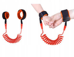 VG Biztonsági gyermekpóráz csuklópánttal - narancs színű csuklópánt szökés és elveszés ellen