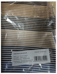 Billerbeck huzat, oldaltfekvő párnához, Barna-kék csíkos