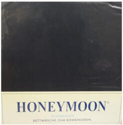 Billerbeck HONEYMOON gumis lepedő, 90-100x200 cm, Fekete