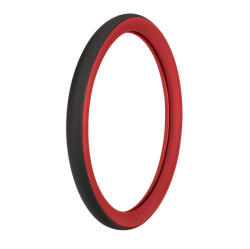  Bőr hatású kormányvédő 44-46cm vajbőr, Piros