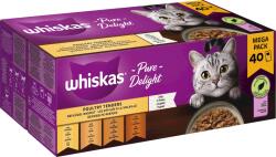 Whiskas MegMegapack 40 x 85 g - Pure Delight 'Baromfi ragu aszpikban' - 3.400 g