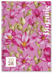 PD Calendar Határidőnapló Period Botanic A/5 napi Pink papír 2026
