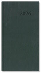 PD Calendar Határidőnapló Period Standard Zsebnaptár álló zöld műbőr 2026