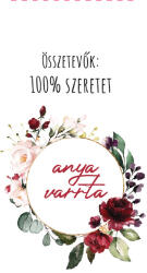 Takoy Ruhacímke 10 darabos készlet- anya varrta arany virágok