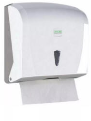 Vialli V hajtogatott kéztörlő adagoló ABS műanyag, 300lap kapacitás, fehér - lagunahigienia