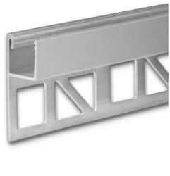 Ledium Up10 LED csempeprofil, 10mm, ezüst eloxált alumínium, 2m (OH9114822)