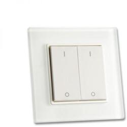 Ledium SysCon 2 zónás fali RF LED dimmer, monokróm, elemes, fehér (OH9112492)