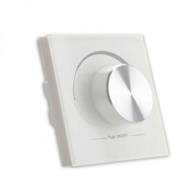 Ledium SysCon 1 zónás elemes fali monokróm LED fényerőszabályzó forgatógombbal, fehér