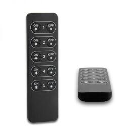 Ledium SysCon 5 zónás vezeték nélküli távvezérlő, monokróm LED rendszerhez, fekete (OH9112490)