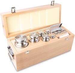 KERN súlykészlet precíziós mérlegekhez 1 mg - 10 kg fa dobozban, OIML F2 súlyosztály (333-09)