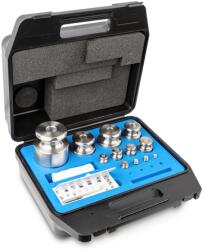 KERN súlykészlet precíziós mérlegekhez 1 mg - 5 kg műanyag dobozban, OIML F2 súlyosztály (333-084)