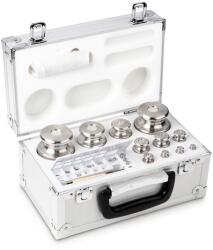 KERN súlykészlet precíziós mérlegekhez 1 mg - 2 kg alumínium dobozban, OIML F2 súlyosztály (333-076)
