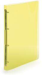 KARTON P+P Gyűrűskönyv A4, 4 gyűrűs 2cm gerinc áttetsző PP, Karton P+P Lines sárga (52394) - irodasziget